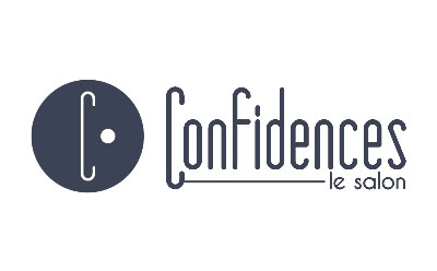Logo confidences noir et blanc