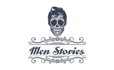 Logo Men Stories noir et blanc